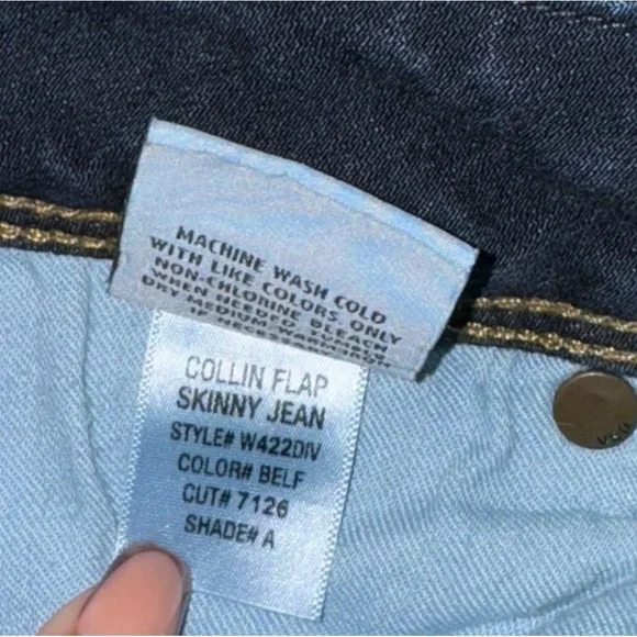 Hudson Collin Mid-Rise Flap Skinny Jean in Belf Women’s Size 29 - Picture 7 of 7